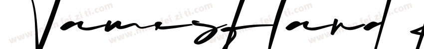 JamesHand Regular字体转换